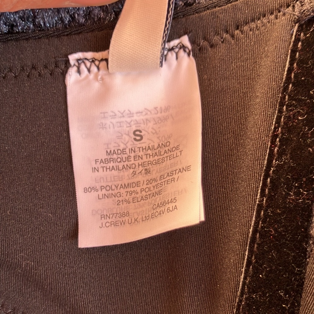 Host Pick! NWOT J. Crew black bikini top (one strap available) in small. - Picture 4 of 4